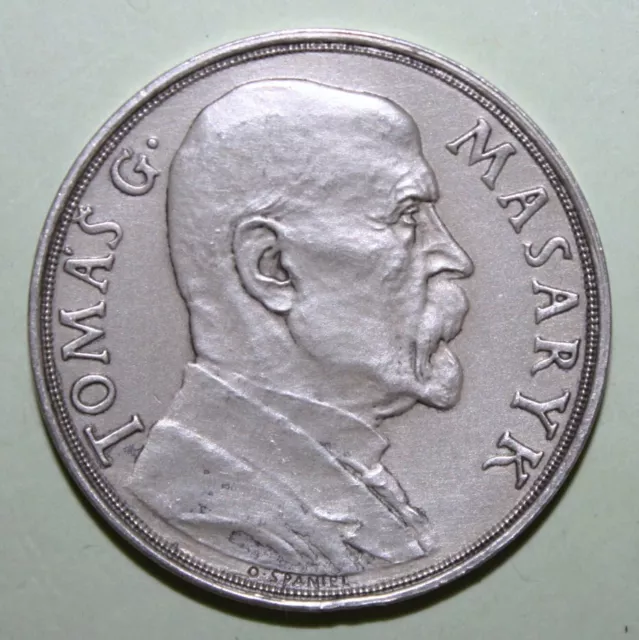 A3 - Czechoslovakia 1935 Uncirculated Old Silver Medal - President Masaryk