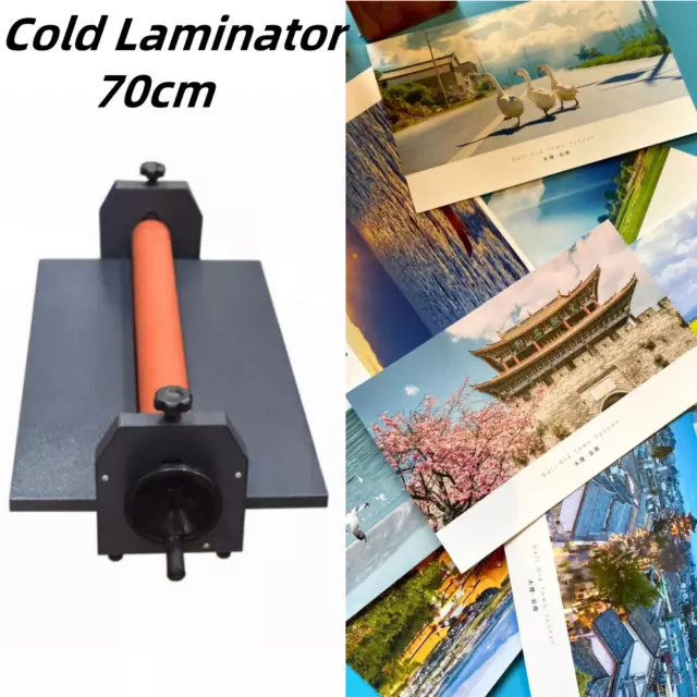Manual Cold Roll Laminator 70cm Laminating Machine Lamination Foldable Long Wing