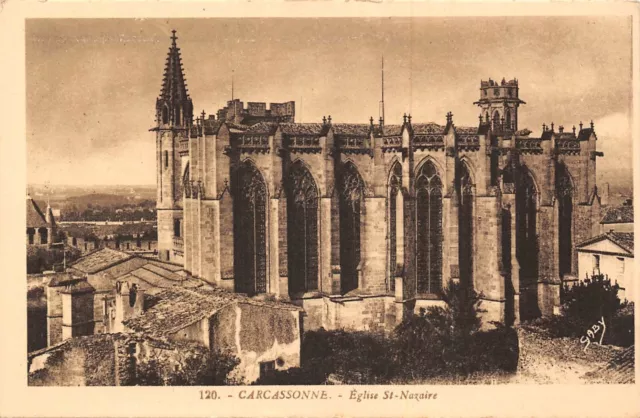 CPA CARCASSONNE Eglise St-Nazaire (143881)