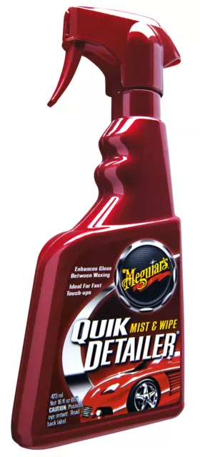 Meguiars Limpiador Rápido de Pintura Limpiador Quik Detailer Spray A3316EU 473ml