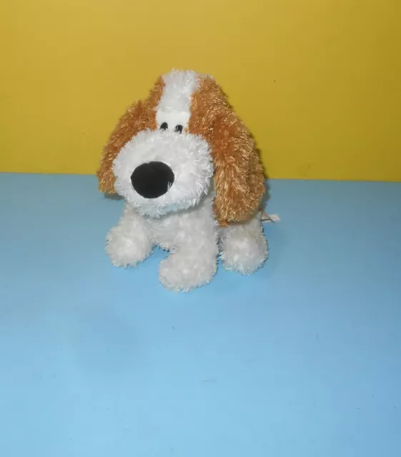 8 GUND ROSCOE Dog Puppy White & Brown Version Bean Bottom Stuffed Plush  $16.98 - PicClick