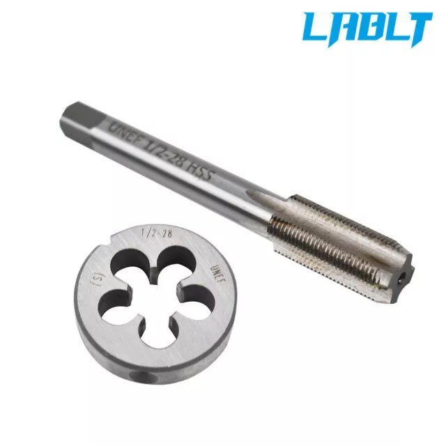 LABLT HSS Gunsmithing Tool 1/2"-28 Tap and Die Set (1/2" × 28) 22LR 223 5.56 9mm