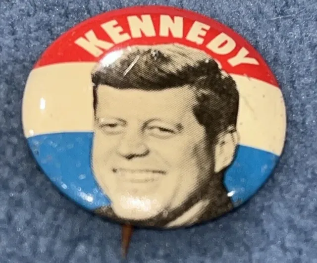 Vintage 1960 JFK Kennedy Presidential Campaign Political Election Button Pin