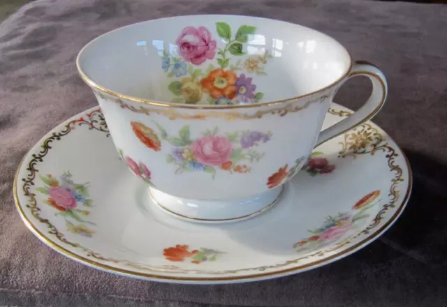 Noritake China Dresdoll Cup and Saucer Set Made in Occupied Japan