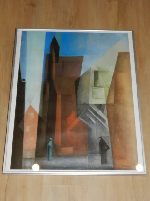 Bild/Druck von Lyonel Feininger (1871-1956) gerahmt hinter Glas 61 - 51 cm