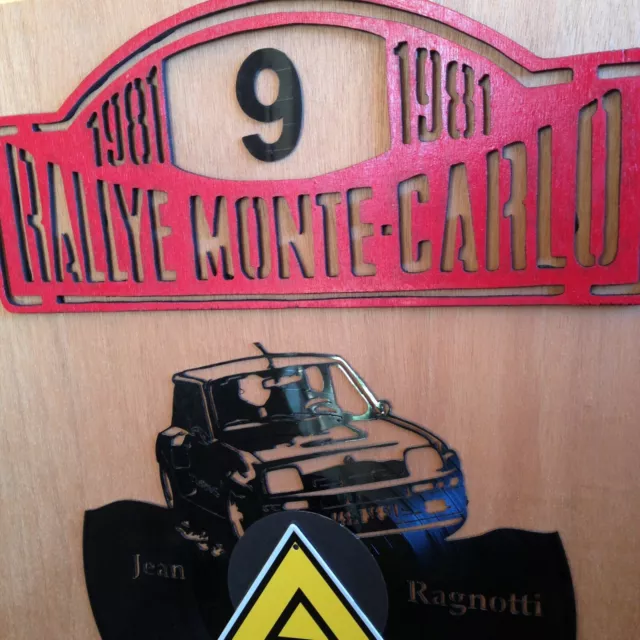 Décoration murale Rallye Monté Carlo jean Ragnotti 1981 Renault super 2 2