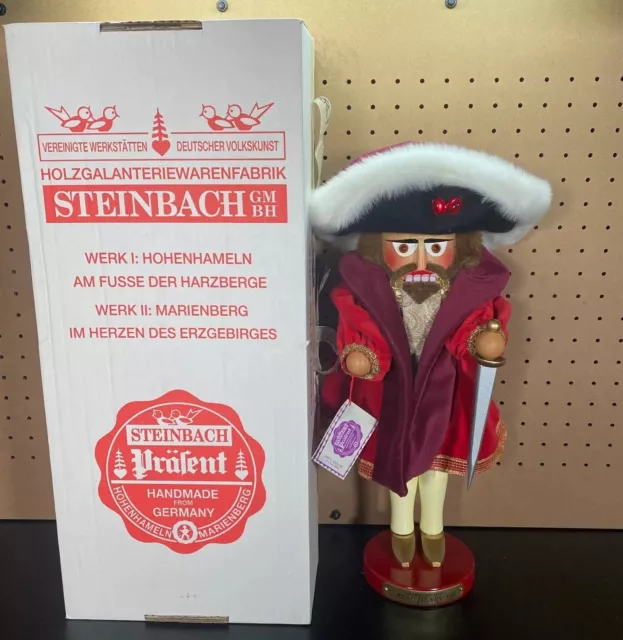 18" Steinbach KING HENRY VIII S1823 German Nutcracker FAMOUS ROYALTY Tag+Box