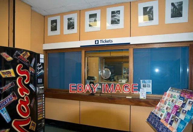 Photo  Stranraer Railway Station  Interior Of The Ticket Office Very Plastic And