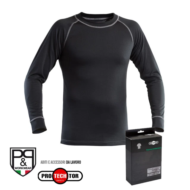 Maglia termica da Uomo invernale maglietta tecnica per lavoro sport calcio moto