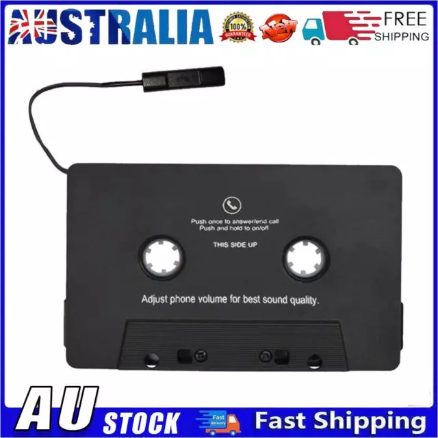 Car Tape AAC MP3 SBC Stereo Player AUX Music Audio Cassette Adapter with Mic