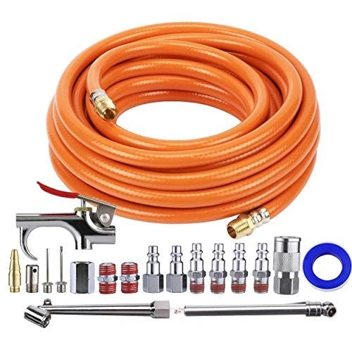 Tool Daily Air Compressor Kit, 3/8 Inch X 25 FT Hose, 18 Pieces