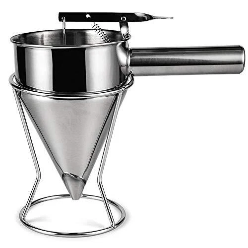Stainless Steel Pancake Batter Dispenser With Stand Make Takoyaki Balls Cupcake