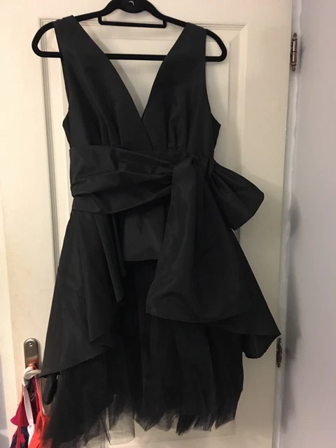 Robe Noire Femme René Derhy Taille S, Style Folklorique Caftan, Occasion Bon état