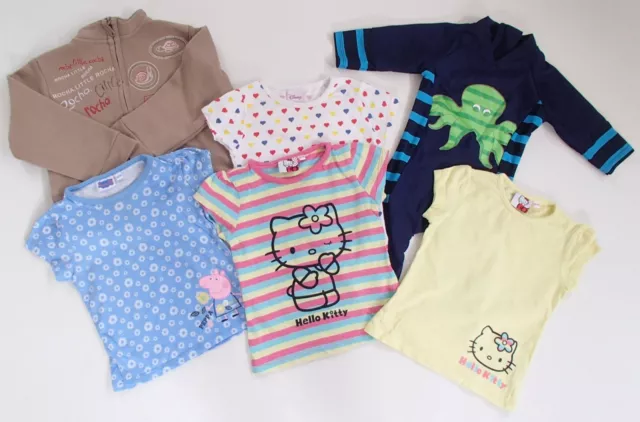 6 x Hello Kitty Peppa Pig Disney Tops Swim Mixed Clothes Bundle Age 18-24 months