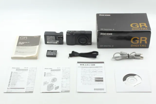 [Near MINT in Box] RICOH GR Digital II 10.1MP digital Camera black From JAPAN 2