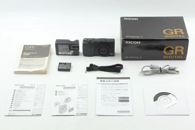 [Near MINT in Box] RICOH GR Digital II 10.1MP digital Camera black From JAPAN 2