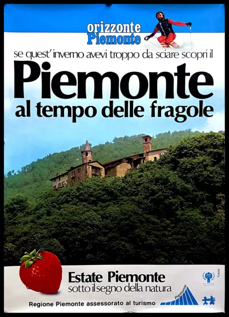1979 * Manifesto, Poster "Piemonte al Tempo delle Fragole - 1979" Italia (B+)