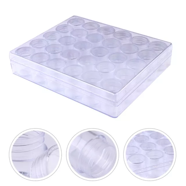 Storage Containers Art Gemstones for Nails Clear with Lid