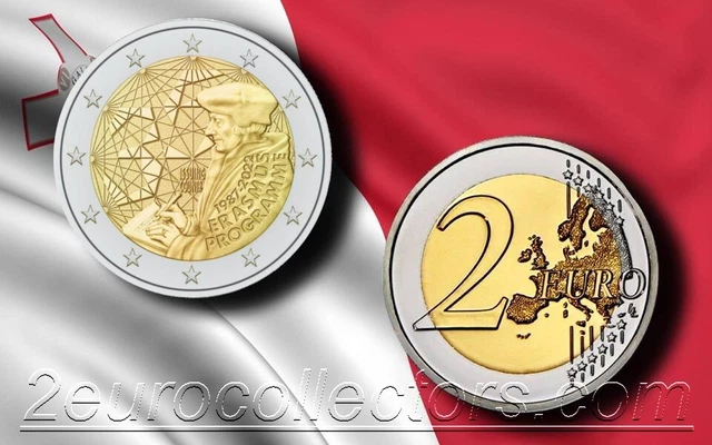 1 * 2 euro Malta Erasmus 2022 UNC