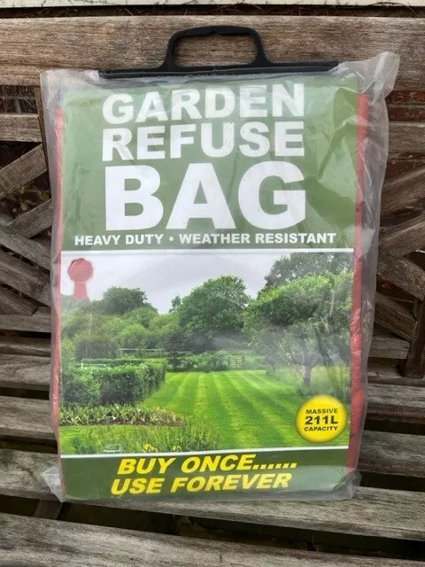 Jumbo Garden Refuse Bag Weather Resistant Strong Heavy Duty 211 Litre Capacity