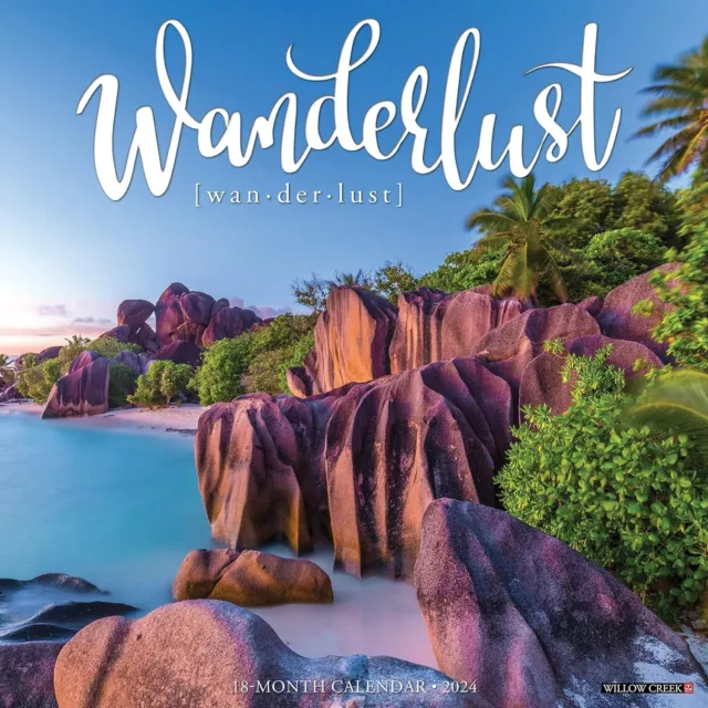 Wanderlust - 2024 Calendario da Parete - Nuovo - 35764