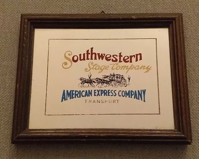 SOUTHWESTERN Stage Company - American Express Company. Specchio/Quadretto 12×15