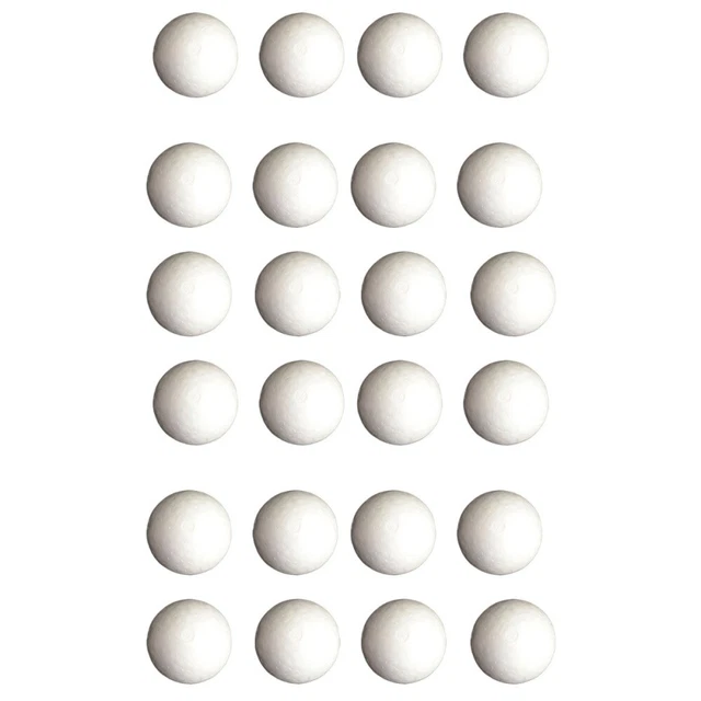 30 piezas bolas de espuma blanca formas de espuma adornos caseros decoración
