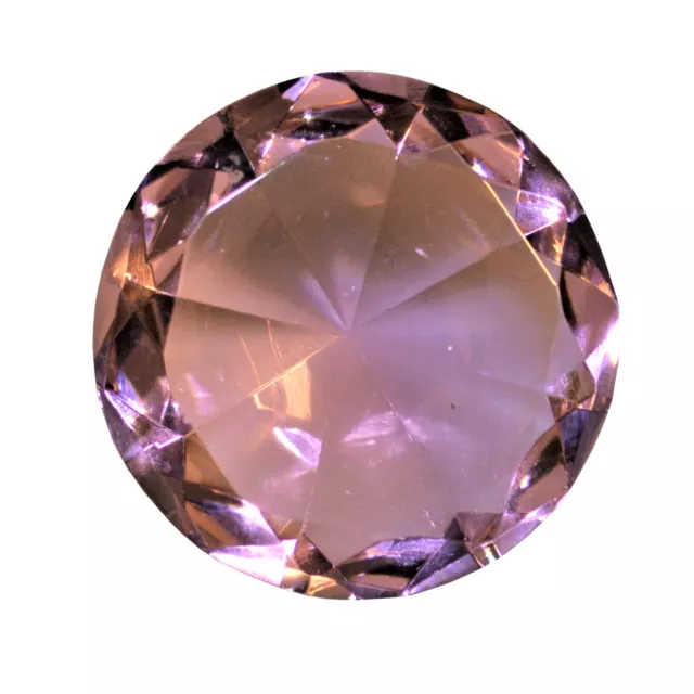Glasdiamant Dekoration 5,5 cm Deko Stein Diamant Glasdiamant B-Ware (Rosa)