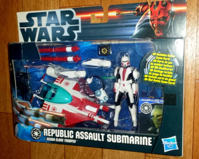 Republic Assault Submarine Scuba Trooper The Clone Wars Star Wars Figure 3.75''