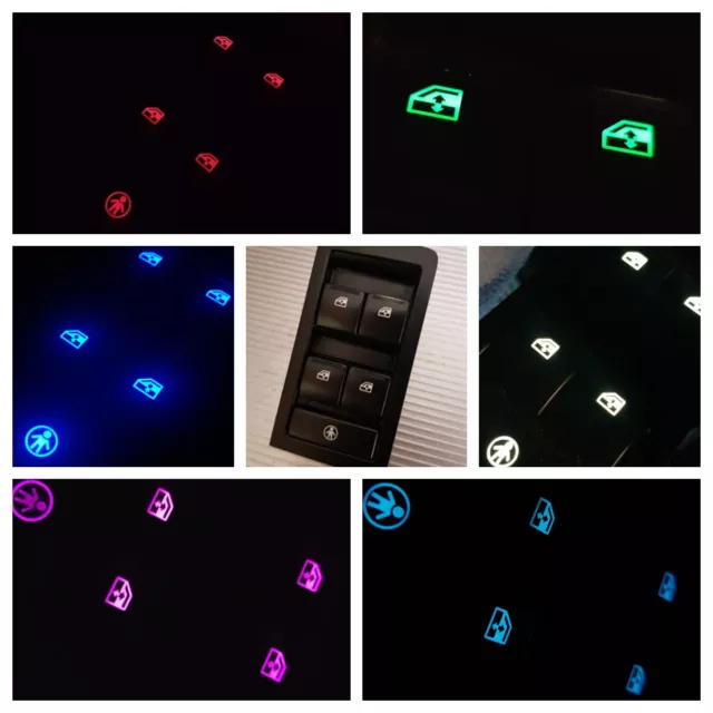 Vy Vz Wk Wl [Black] Led Master Window Switch Holden Commodore Ss Calais Hsv