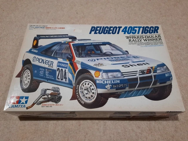 Maqueta Tamiya Peugeot 405 T16GR 1990 Paris-Dakar Rally Winner – Tienda de Maquetas Maqueteros