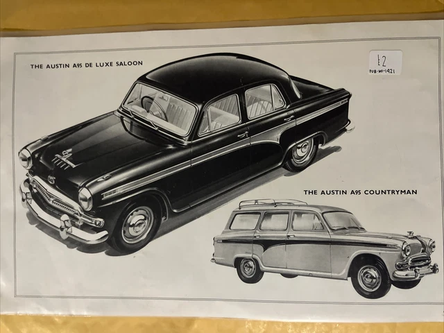 Brochure auto - 1957 Austin A95 & A105 - Regno Unito