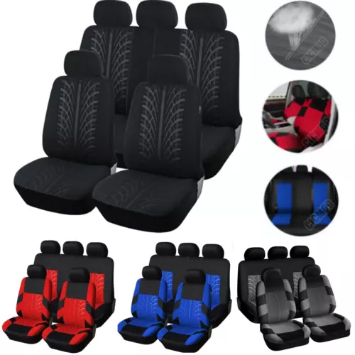 Car SUV Seat Covers Full Set Universal 9Pcs Seat Protector Washable Front Rear