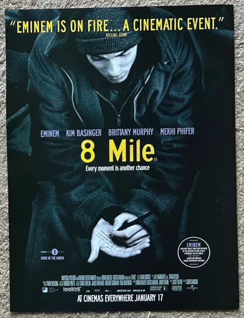 EMINEM - 8-MILE 2003 Full page UK magazine ad