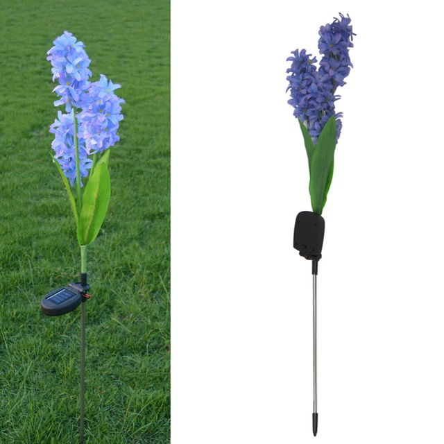 Blumenlichter Im Freien Blumenlandschaft Leuchtet Rasenlampe