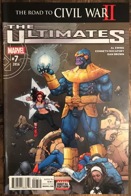 Ultimates #7 By Ewing Captain Marvel Black Panther Thanos Civil War II NM/M 2016