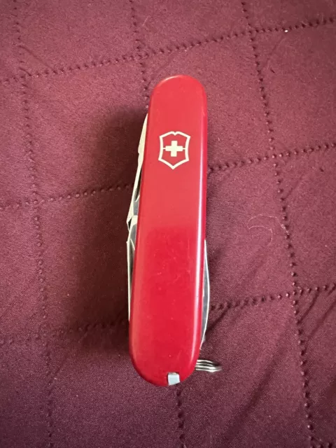 Victorinox Swiss Champ Swiss Army Knife, 91mm -Red- Gray Magnifying