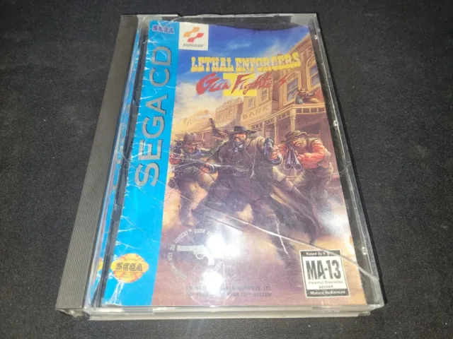 Lethal Enforcers II 2: Pistolet Fighters Sega CD Mint Condition Disque Complet