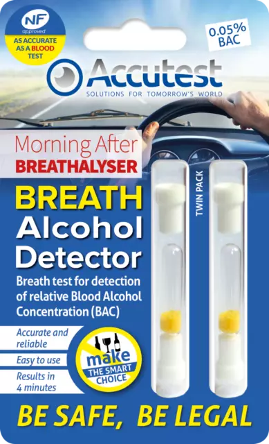 Disposable Alcohol Breathalyser Breath Tester Kit UK EU Certified Test- 4 TESTS