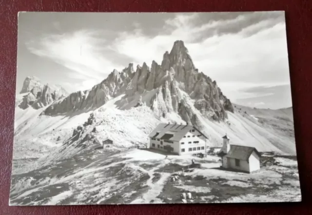 Italy - Dolomites - Locatelli Refuge - Vintage Photo Postcard