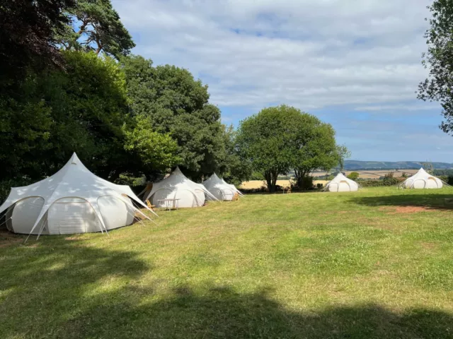 Complete Glamping Site Set up with 12 Bell Tents
