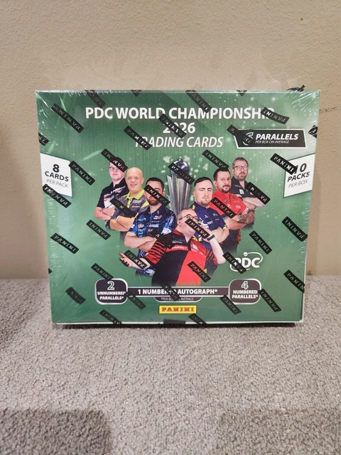 PDC WORLD CHAMPIONSHIP 2026 Darts Trading Card Collection Premium Box £ ...