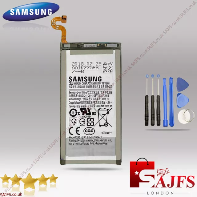 Genuine Samsung Galaxy S9 Replacement 3000mAh Battery EB-BG960ABE + TOOLS