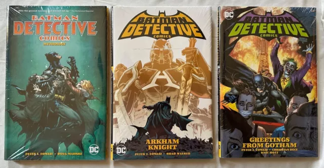 Lot of 3 NM Batman Detective Comics SEALED HC Peter Tomasi Vol. 1, 2, 3 DC 2020
