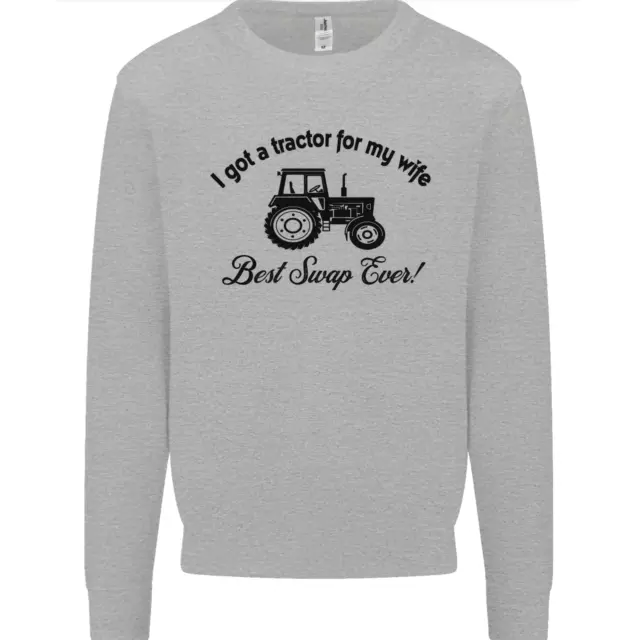 Felpa maglione A Tractor for My Wife Funny Farming Farmer