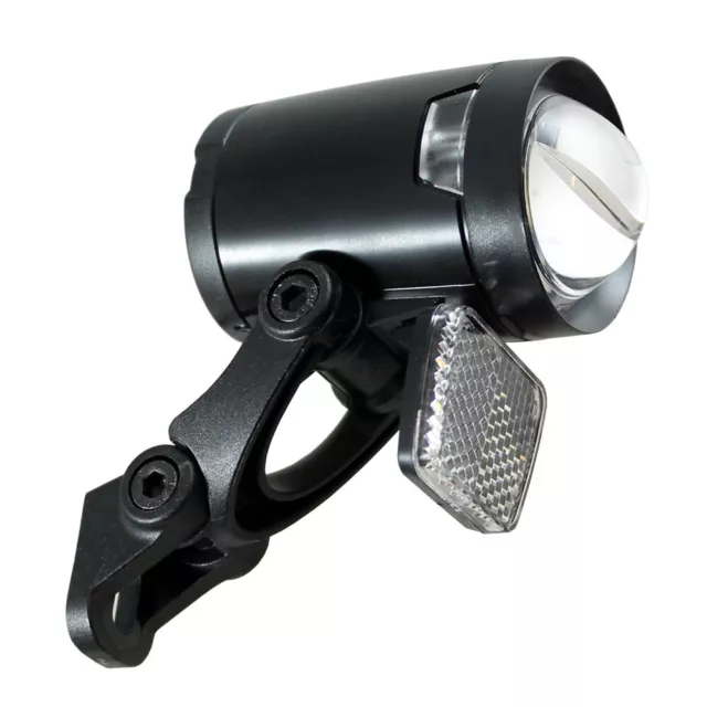 Herrmans Fahrrad LED Scheinwerfer H-Black Pro Dynamo 200 Lumen Frontlicht StVZO