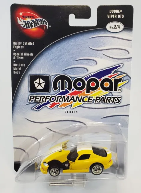 100% Hot Wheels Mopar Performance Parts Series Dodge Viper GTS #2/4 Yellow 1/64