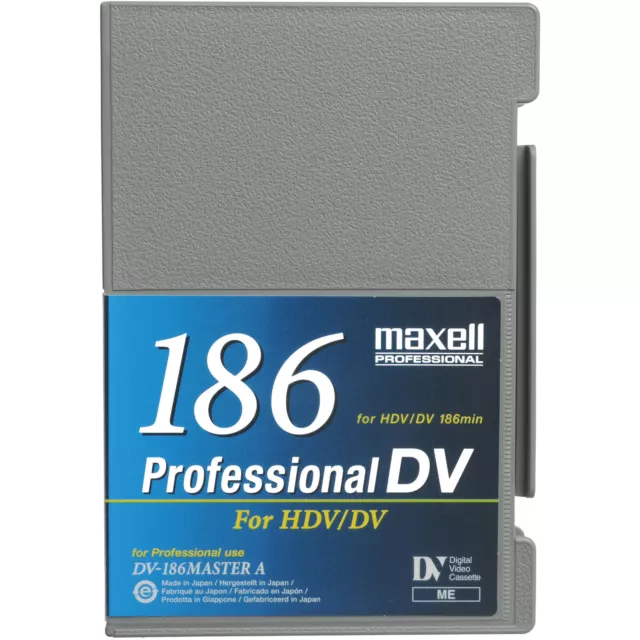Maxell Tape DV-186 HDV Video-Kassette 186 Min. Professionell JVC DV-5000