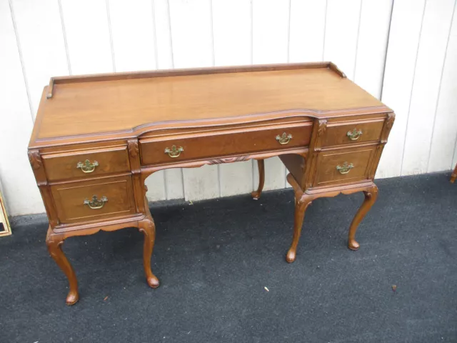 64129   Antique Walnut Vanity Desk