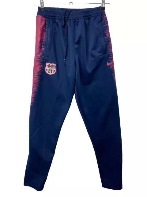 Nike Dri-Fit Pantalon de Survêtement Gr. M Bleu FC Barcelone Hommes Jogging H147
